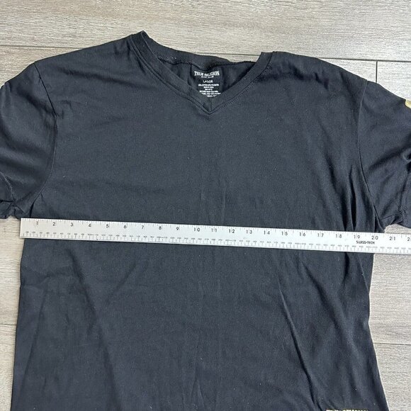 TRUE Religion Gold Graphic Short Sleeve Crewneck T-Shirt Men's Large - Picture 6 of 7